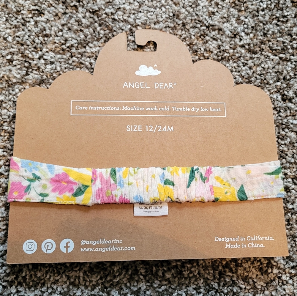Angel Dear Cotton Muslin Floral Headband - Picture 2 of 3